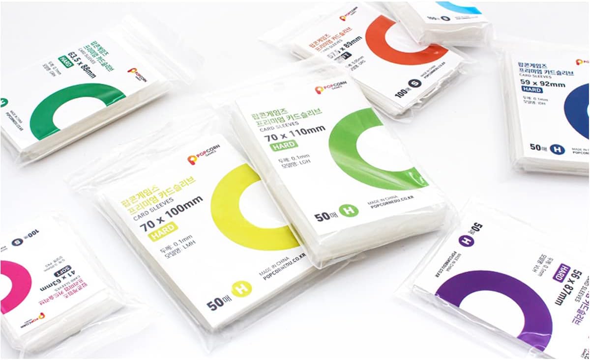 70 x 100 mm card sleeves 65x100 mm, 100 pcs standard card sleeves