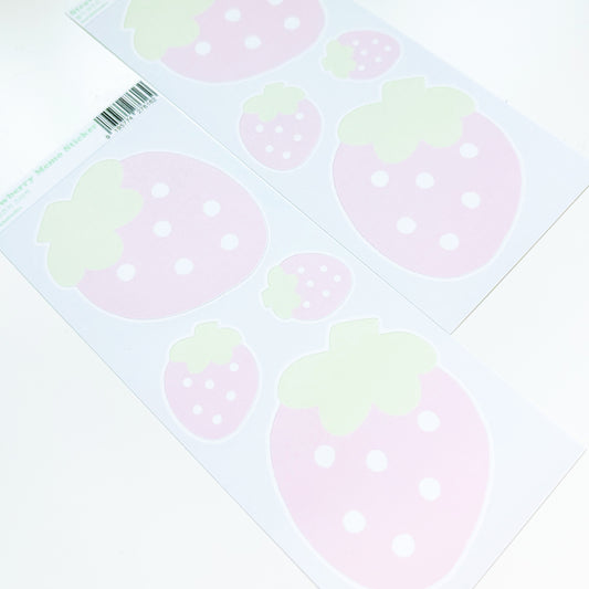 [borahstudio] Strawberry Memo Sticker Sheet