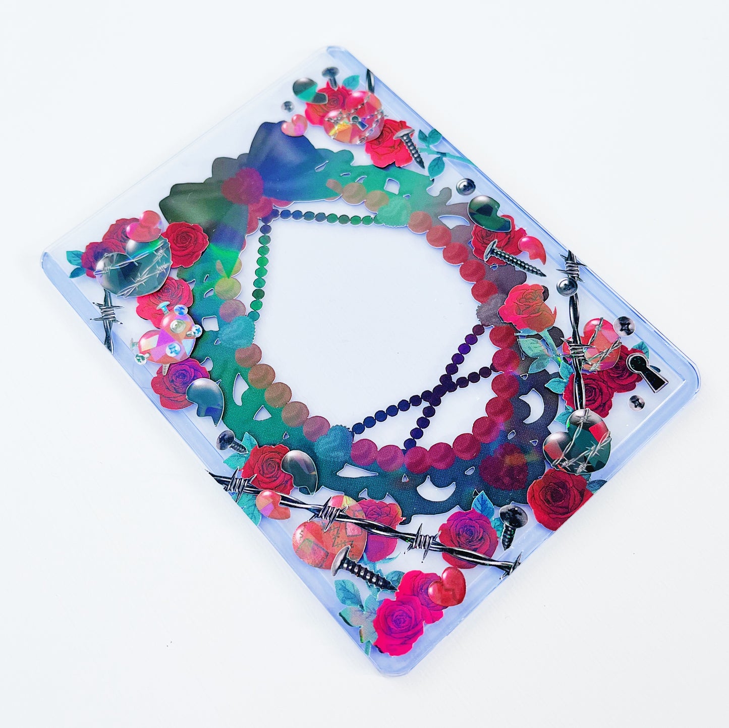 Dark Blue Elegant Toploader Mirror Frame