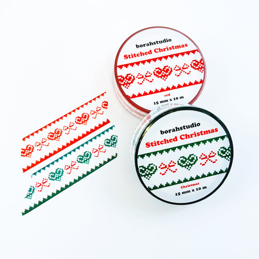 Stitched Christmas Washi Tape