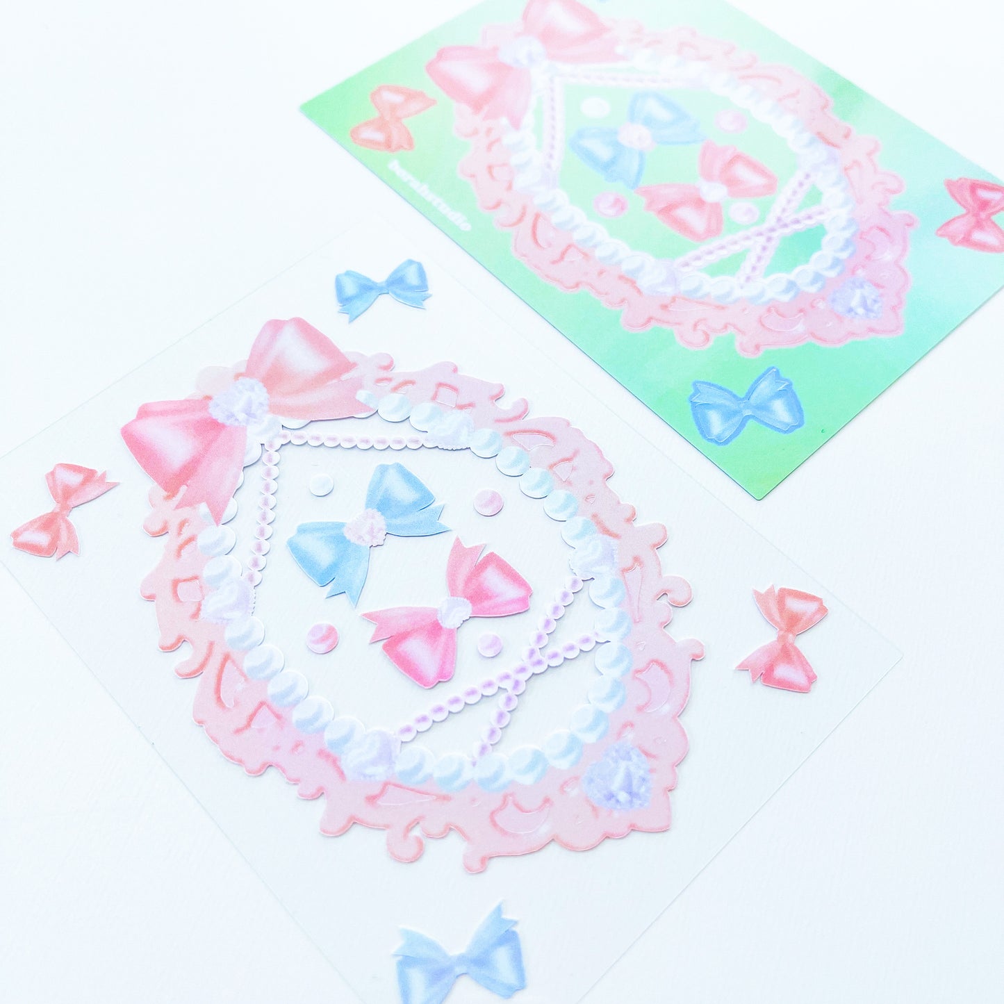 Pastel Elegant Toploader Mirror Frame Set