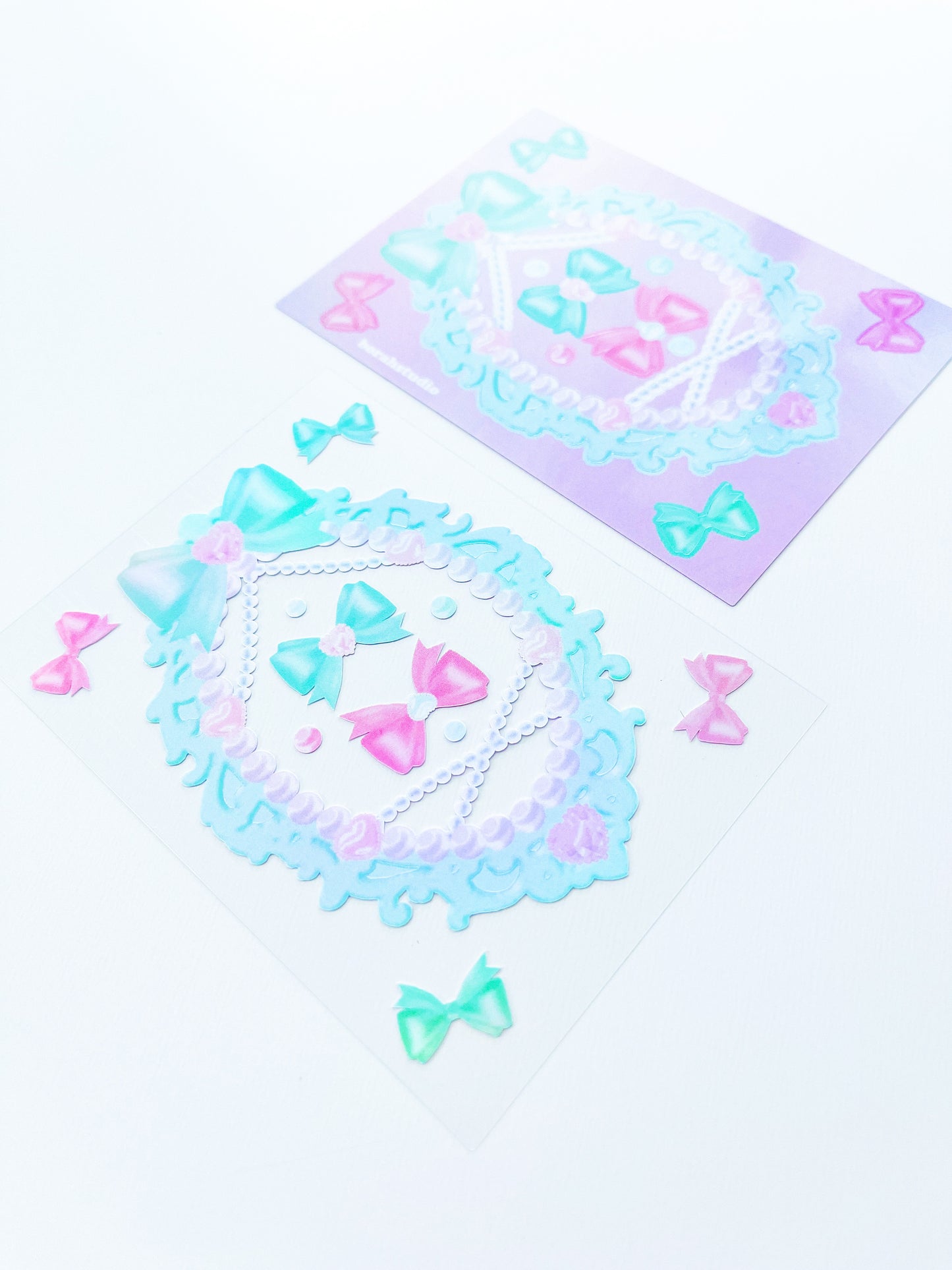Pastel Elegant Toploader Mirror Frame Set