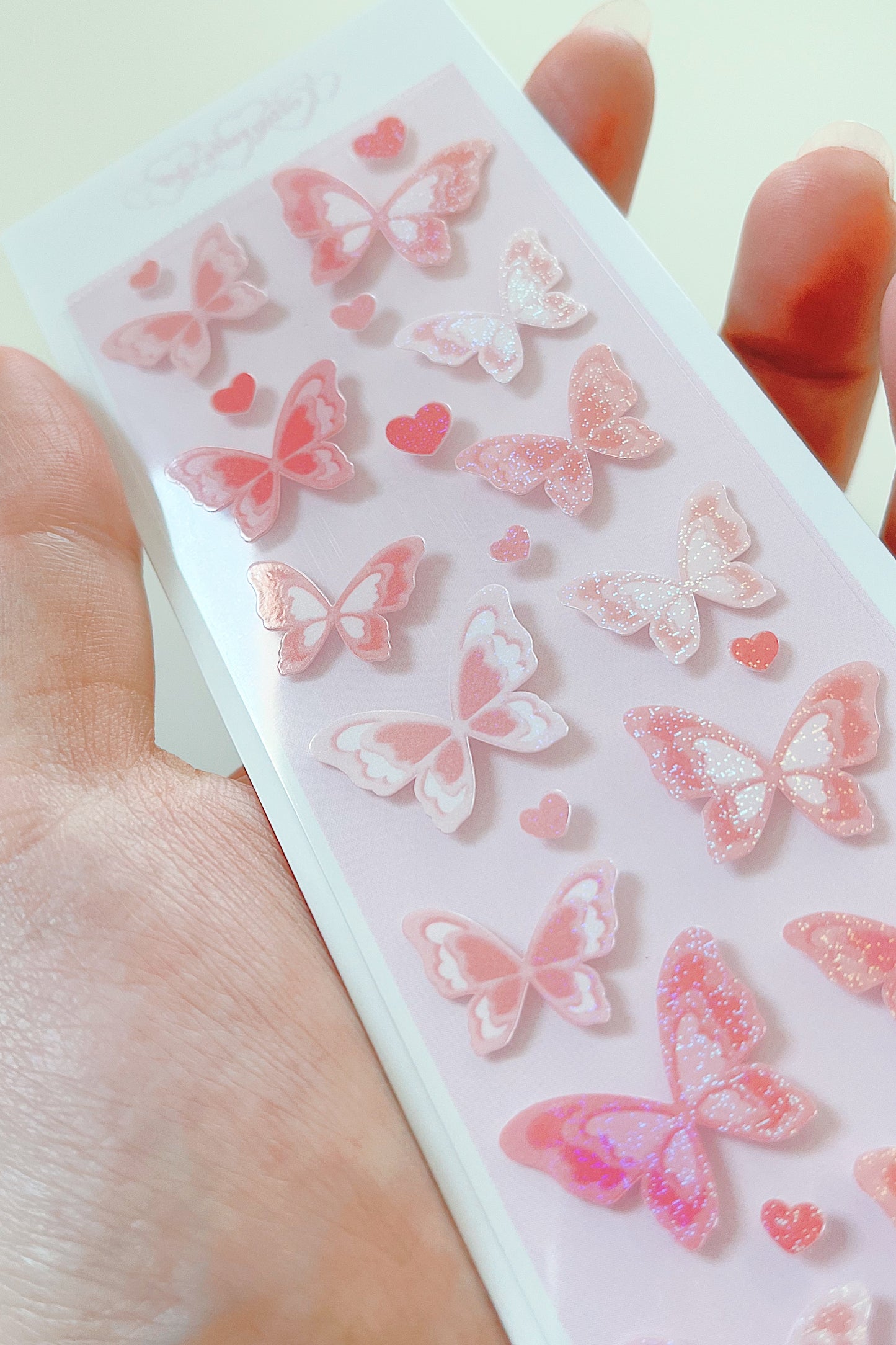 Red Lover's Butterfly Deco Sticker