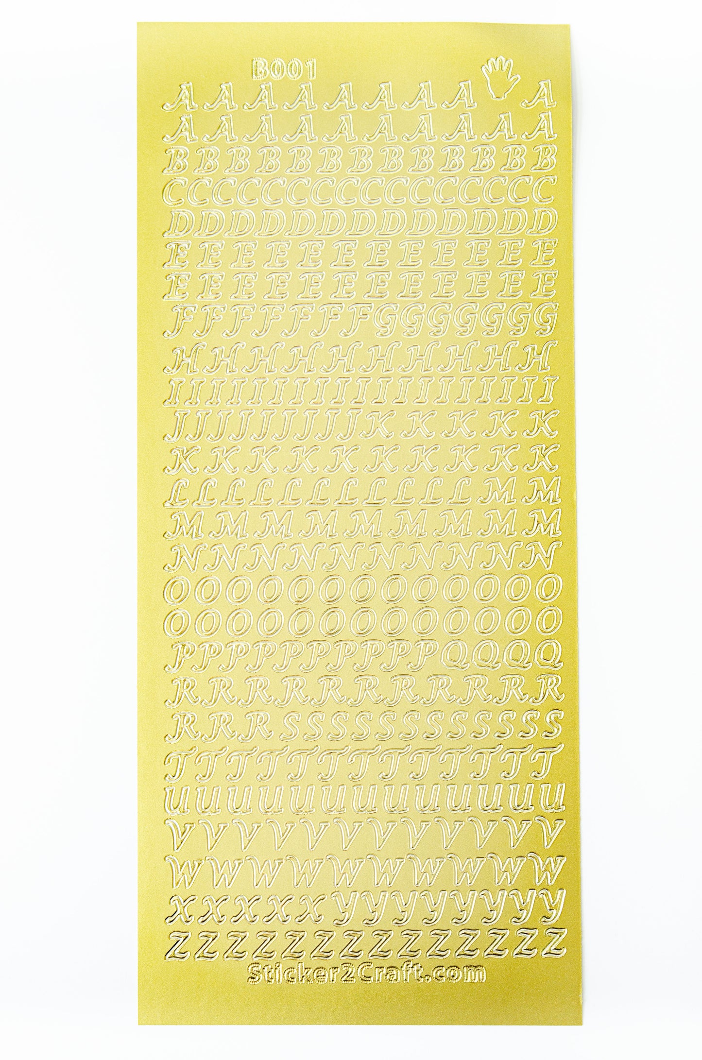 Alphabet ABC Italic Uppercase