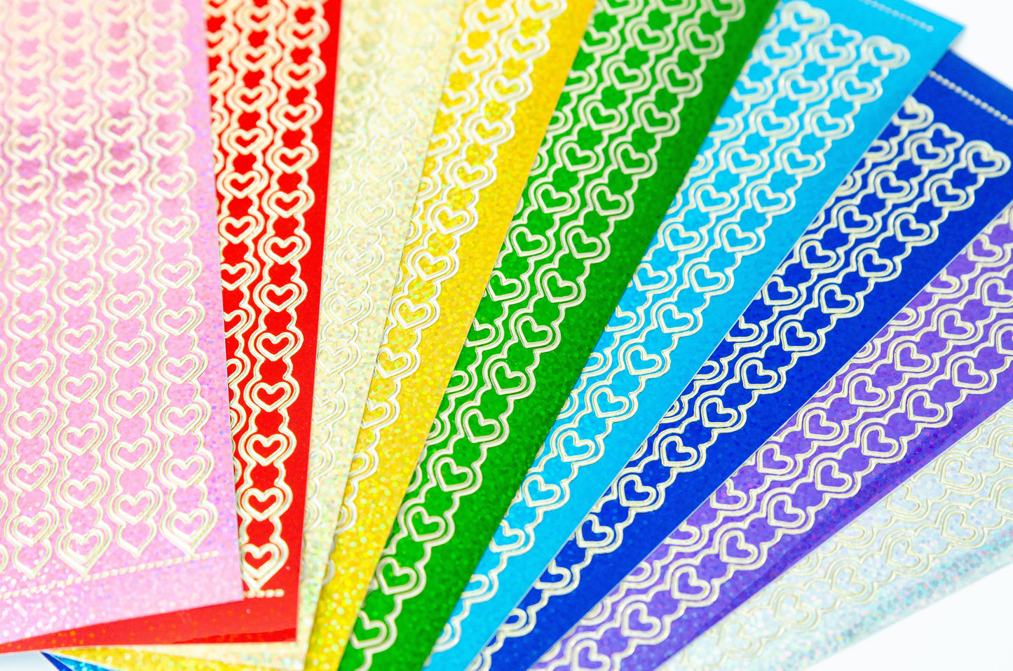 Glitter Big Heart Chain