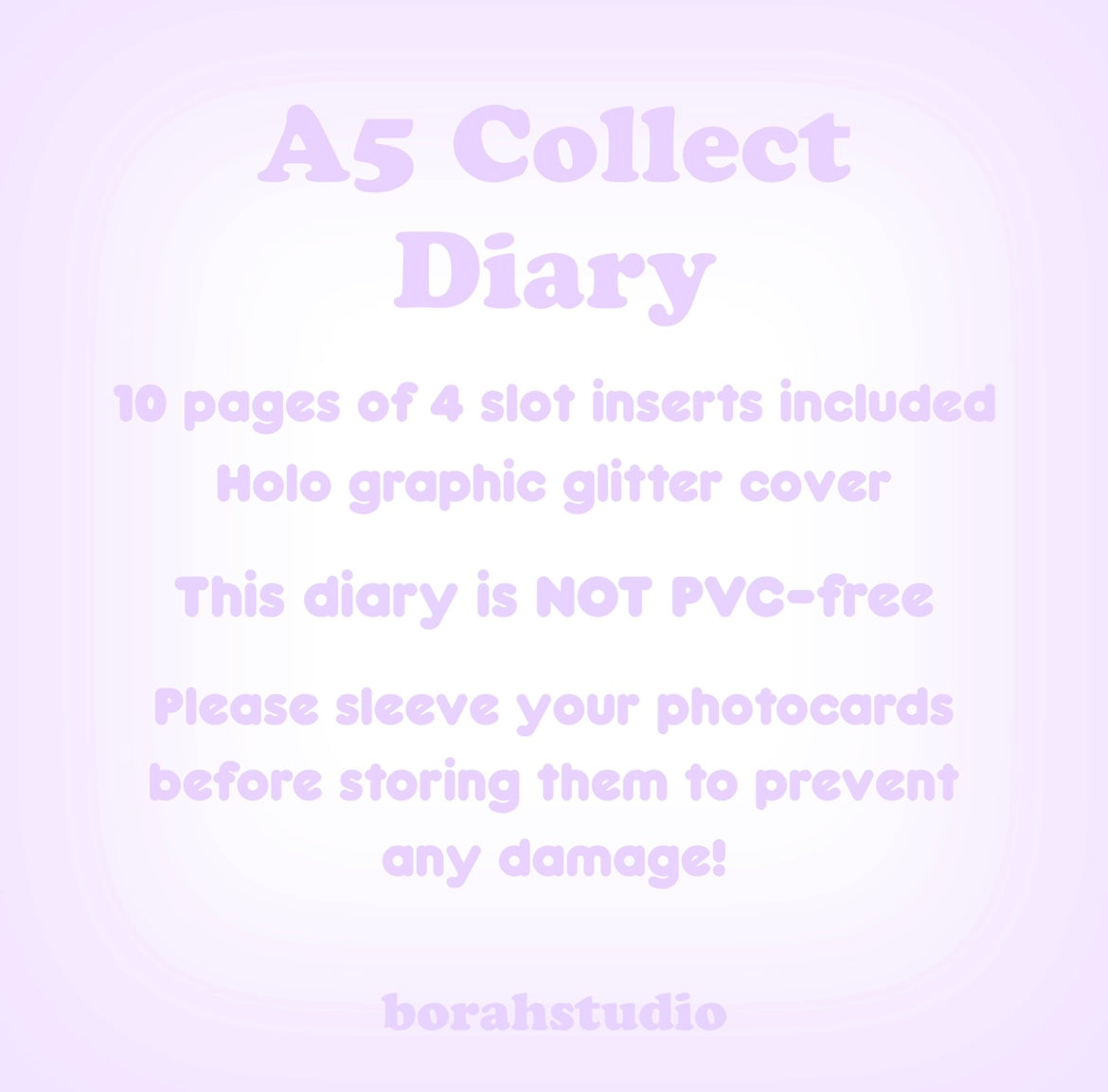 A5 Glitter Photocard/Polco Binder
