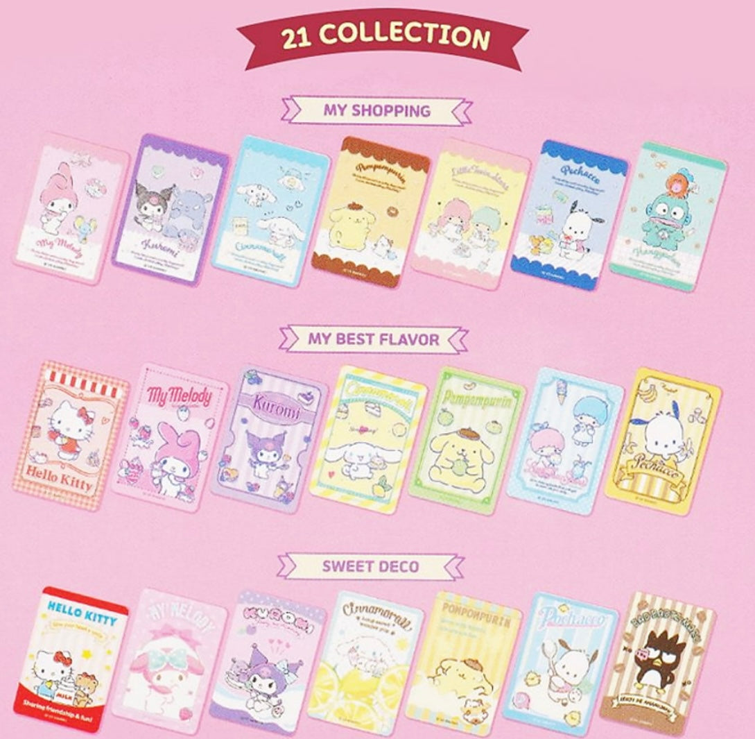 [Sanrio Korea] It's Mine Collection, Photocard Clear Card Cover Deco Set