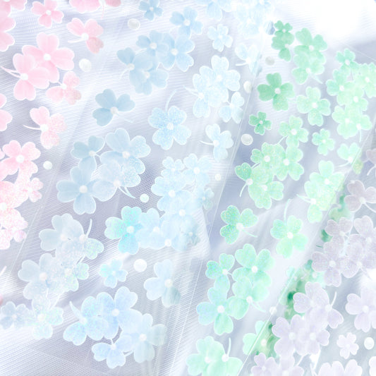 [borahstudio] Pearly Clover Vines V2 Deco Sticker