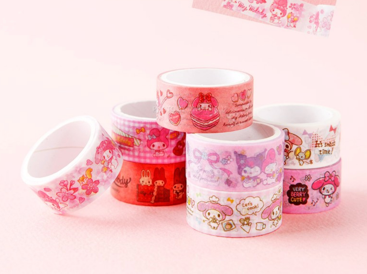 [Sanrio Korea] My Melody Washi Tape Set (set of 8)