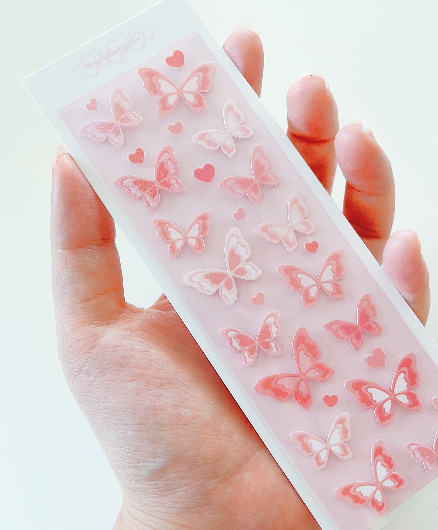 Red Lover's Butterfly Deco Sticker