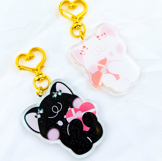 Melody and Midnight Gift Keychain