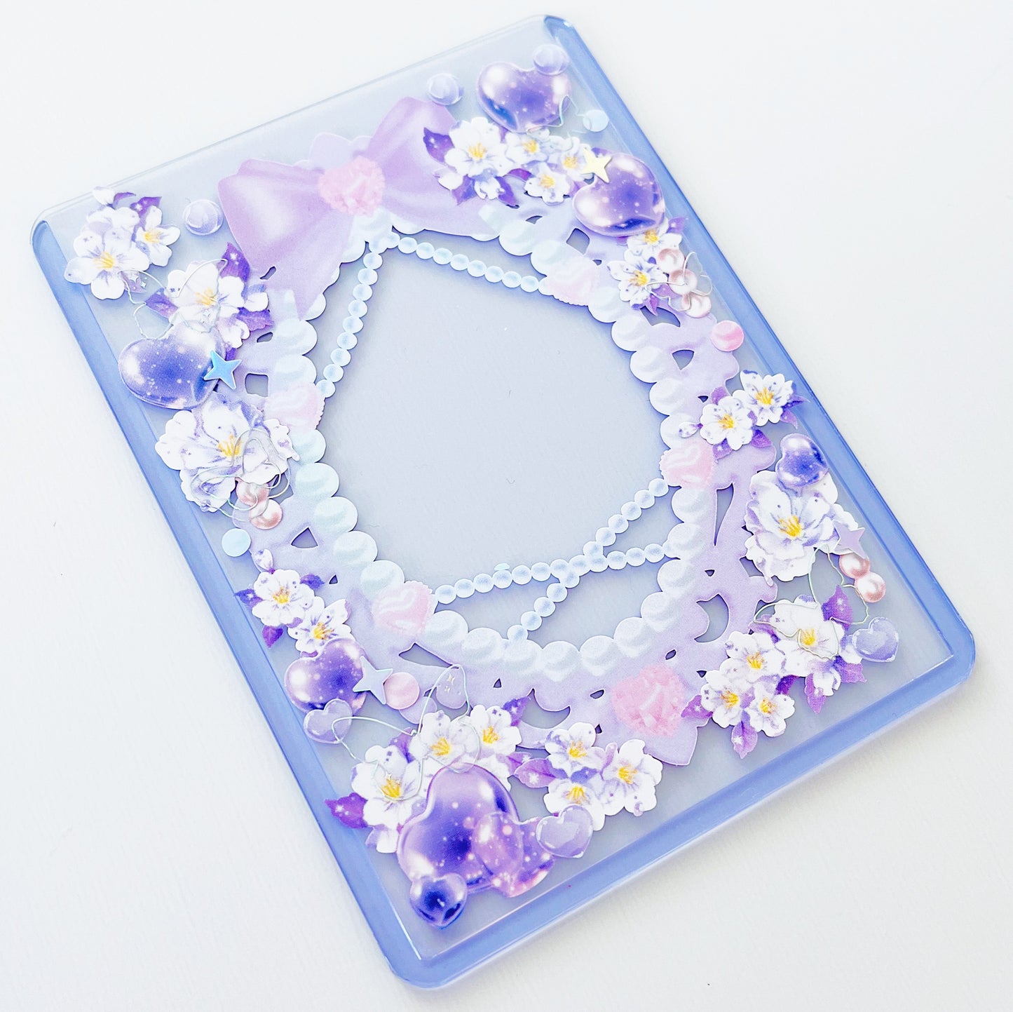 Pastel Purple Elegant Toploader Mirror Frame