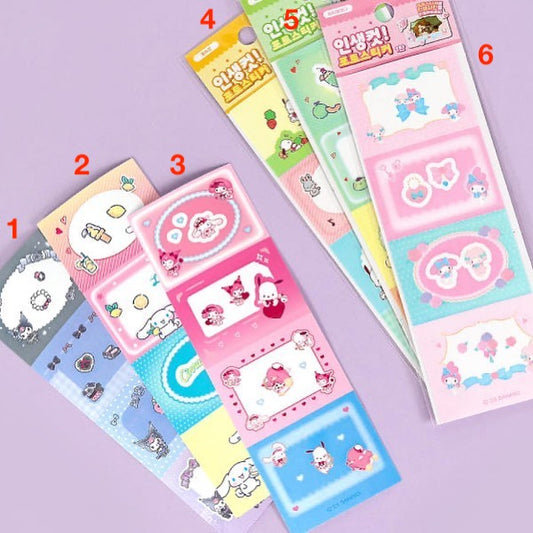 [Sanrio Korea] Film Strip Deco Sticker (6 styles)