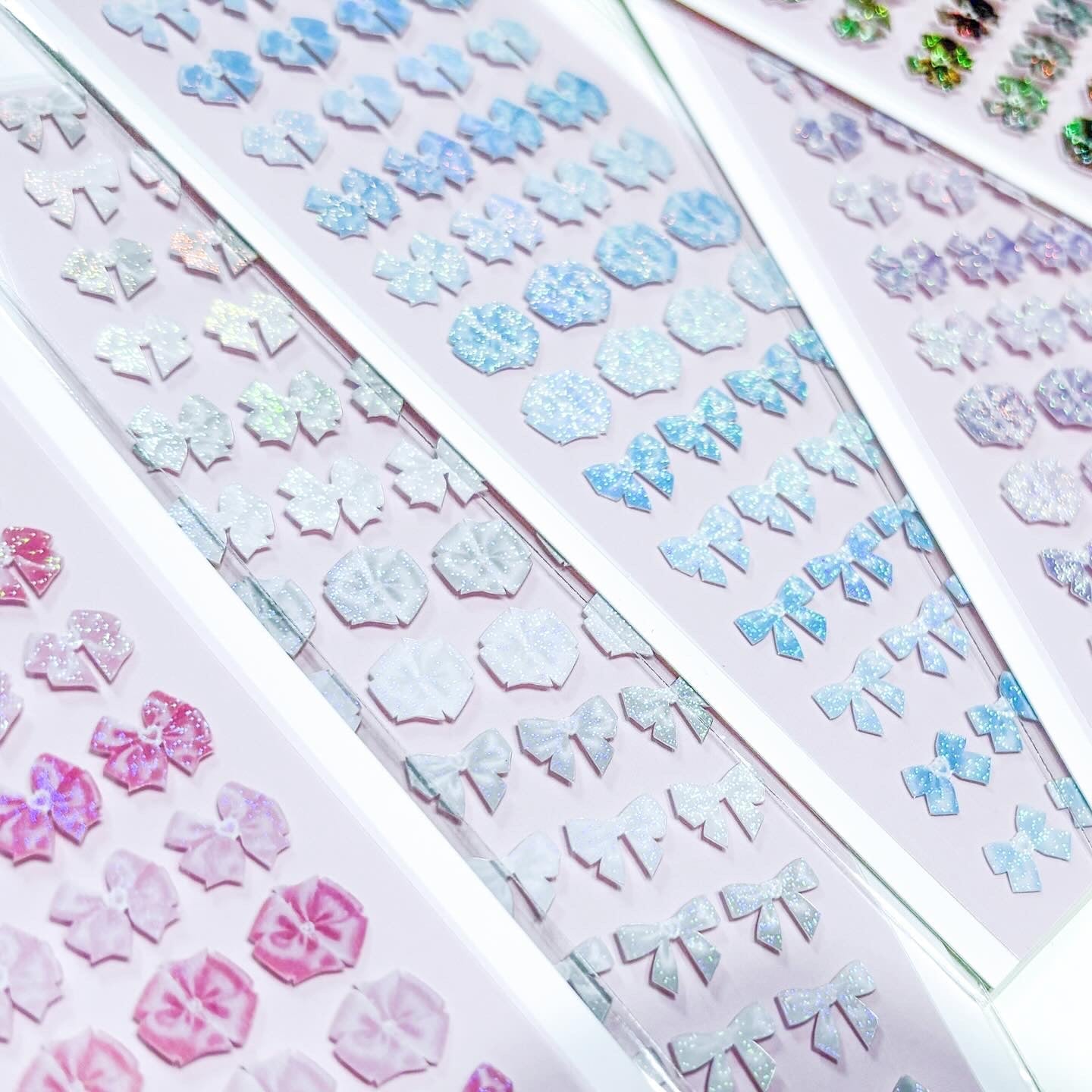 [borahstudio] Pearly Mini Ribbon Deco Sticker Sheet