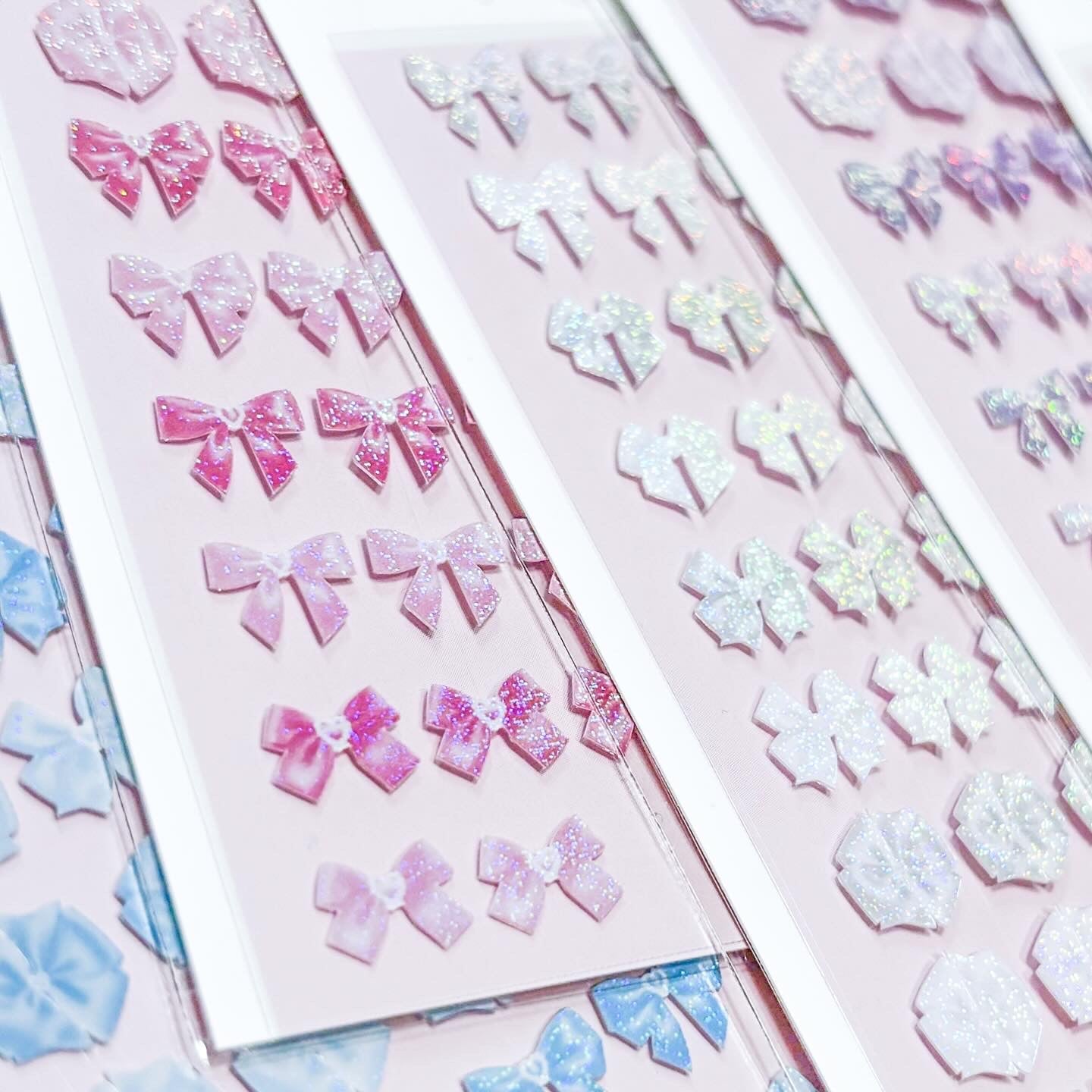 [borahstudio] Pearly Mini Ribbon Deco Sticker Sheet