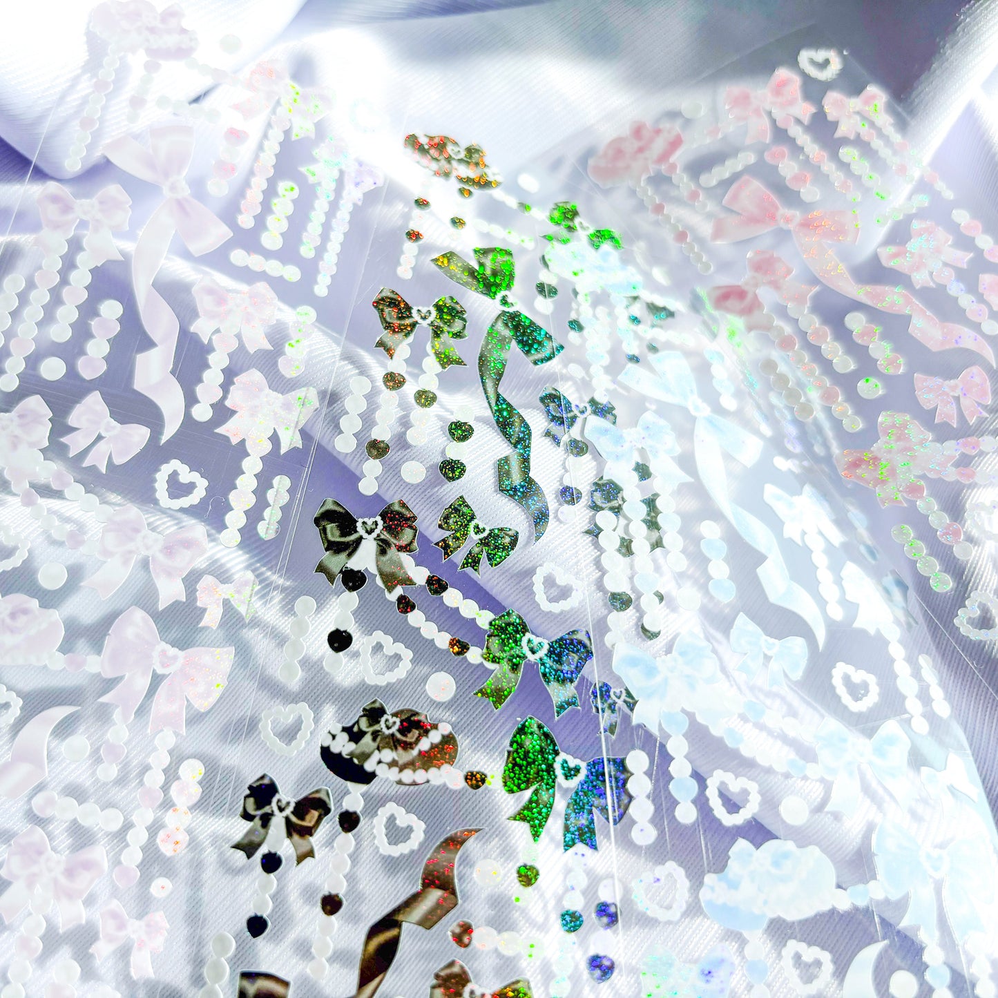 [borahstudio] Pearly Jewel Drop Deco Sticker Sheet