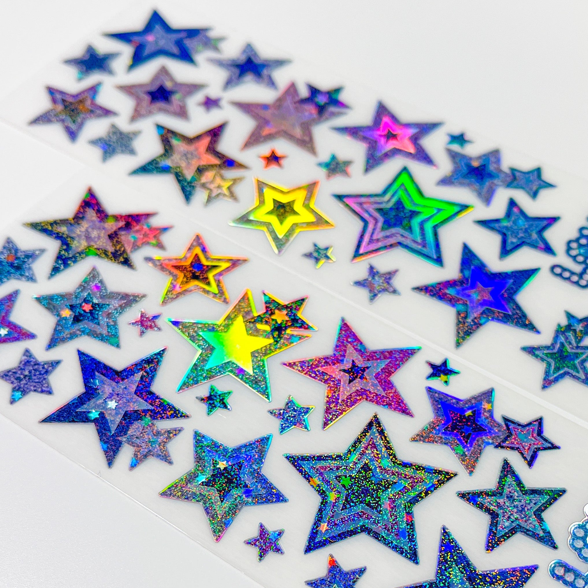 [borahstudio] Denim Stars Deco Sticker (Metallic) – Borah Studio