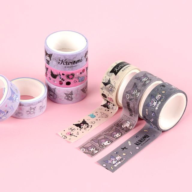 [Sanrio Korea] Kuromi Washi Tape Set (set of 8)