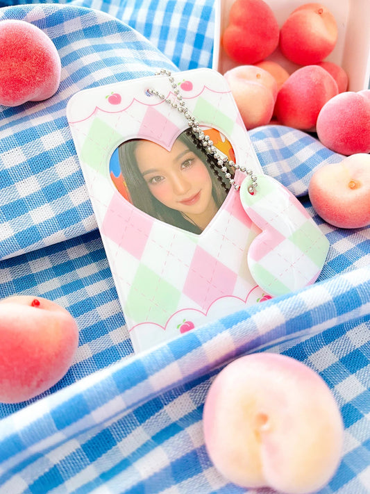 Peach Fruit Photocard Holder